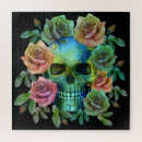 Search for flower skull puzzles Vintage