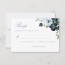 Search for floral wedding rsvp cards Dusty blue
