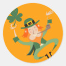 Search for dancing leprechaun stickers Green