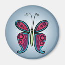 Recherche de papillon bleu magnets Voler