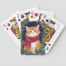 Search for orange cat playing cards Cats