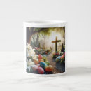 Recherche de oeufs colorés tasses Jésus