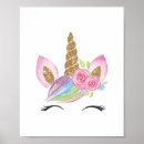 Search for unicorn nursery decor Pink and gold