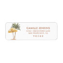 Recherche de beach wedding return address labels Bride