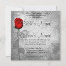 Search for grunge wedding invitations Red rose
