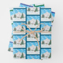 Search for snow scene wrapping paper Snow covered pine trees
