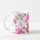 Search for floral alphabet mugs Pink
