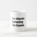 Search for correcting grammar mugs Silently