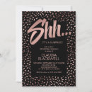 Search for rose gold surprise birthday invitations Shhh its a surprise