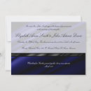 Search for silk wedding invitations Blue