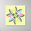 Search for retro flowers canvas prints Colourful