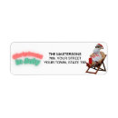 Search for tropical design return address labels Beach christmas