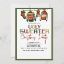 Search for funny ugly sweater invitations Vintage
