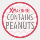 Search for peanut allergy stickers No nuts
