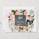 Search for baby girl pregnancy announcement cards Its a girl