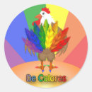 Recherche de coq coloré autocollants De colores