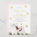 Search for holiday baby girl shower invitations Snowflakes