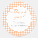 Search for orange gingham stickers Mother to be