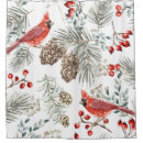 Search for cardinal bird shower curtains Winter