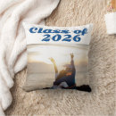 Search for graduation pillows Blue