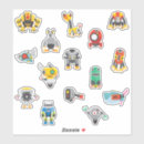 Search for kids robot stickers Cartoon