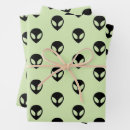 Search for aliens gift wrap Sci fi