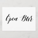 Recherche de open bar invitations Noir et blanc