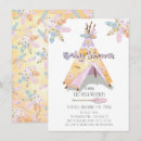 Search for tribal feathers baby shower invitations Teepee