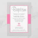 Search for pink and grey christening invitations Modern