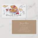 Recherche de petit déjeuner cartes visite Aquarelle