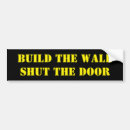 Search for build the wall bumper stickers Border