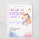 Search for unicorn thank you invitations Girl