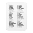 Recherche de listes magnets États