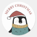 Search for penguin funny stickers Winter