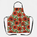 Search for red poppy aprons Floral