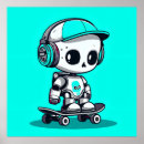 Recherche de robot mignon posters Drôle
