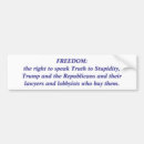 Search for politicians bumper stickers Truth