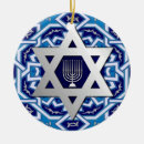 Search for hanukkah round ceramic ornaments star of david