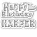 Search for harper stickers Birthday