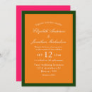 Search for hot pink and green invitations Colourful