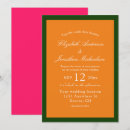 Search for hot pink and green wedding invitations Minimalist