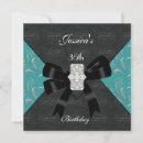 Search for teal black silver invitations Blue