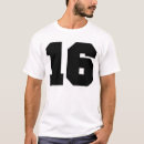 Recherche de numéro 16 tshirts Nombre
