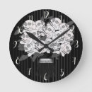 Recherche de crâne noir et blanc horloges Halloween