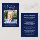 Search for funeral business cards In loving memory