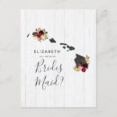Recherche de destination wedding demoiselle honneur cartes Bridesmaid