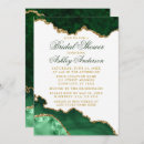 Search for emerald green bridal shower invitations Marble