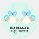 Search for baby shower twin boys stickers Blue