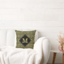 Search for greek key pillows Black