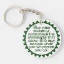 Search for irish blessing keychains Shamrocks